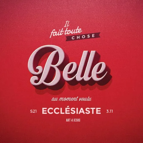 Tableau "Il fait toute chose belle..." - 20 x 20 cm