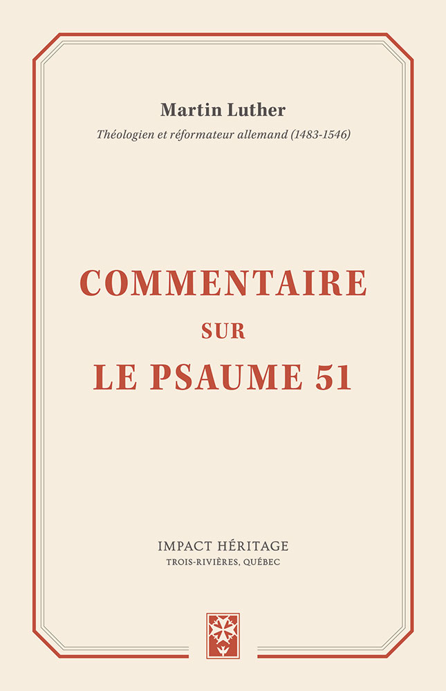 COMMENTAIRE SUR LE PSAUME 51