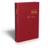 Bible Segond NEG GROS CARACTERES, COUVERTURE RIGIDE, BORDEAUX