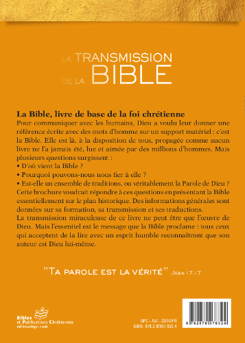 Transmission de la Bible