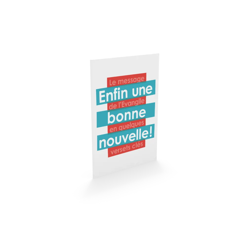 ENFIN UNE BONNE NOUVELLE !