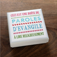 Boîte - 40 paroles d'évangile à lire religieusement - carrée - GDM338