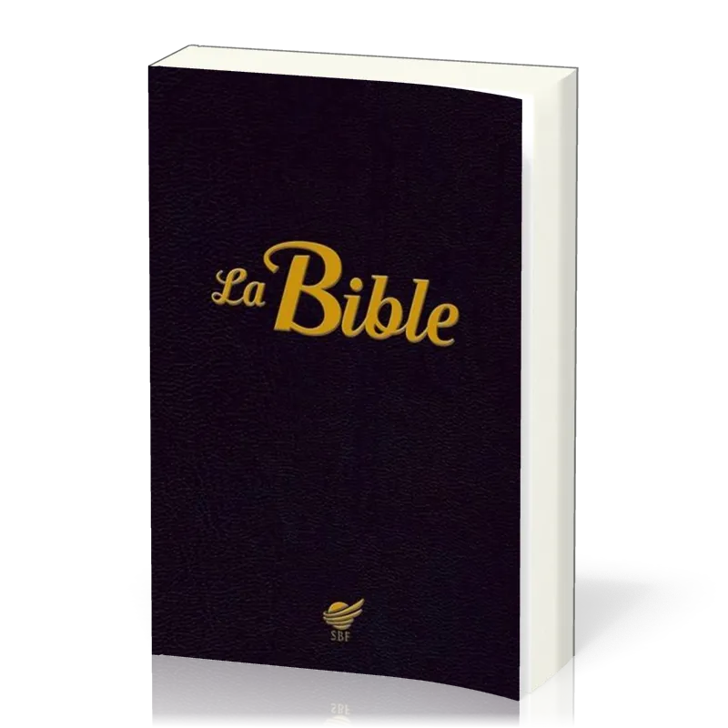 Bible Segond 1910 couverture souple noire. Petit format. Paoles Jésus rouge