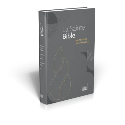 Bible NEG étude avec parallèles rigide illustrée grise