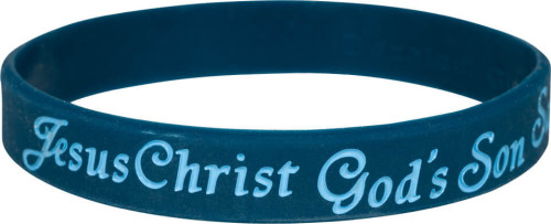 Bracelet silicone bleu Savior