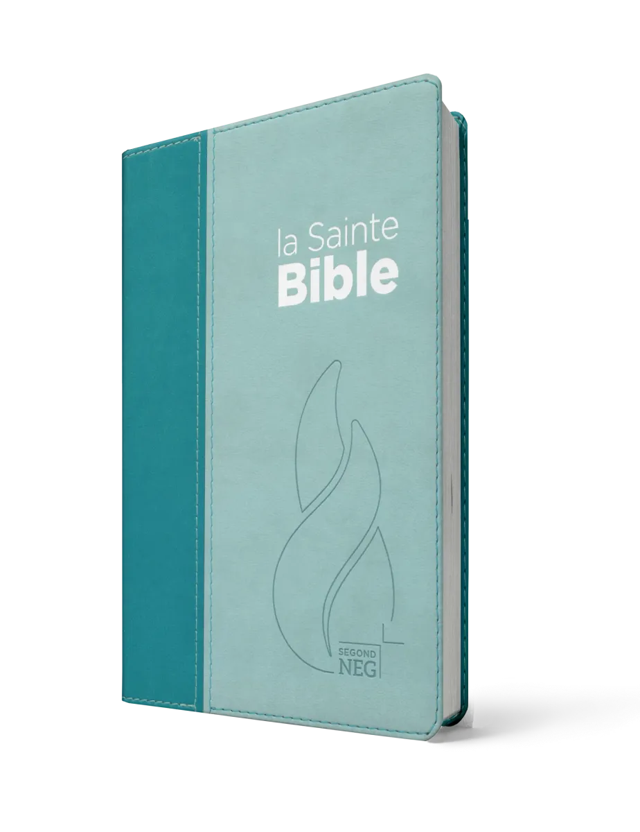 Bible NEG compacte souple Vivella duo bleu lagon et bleu ciel