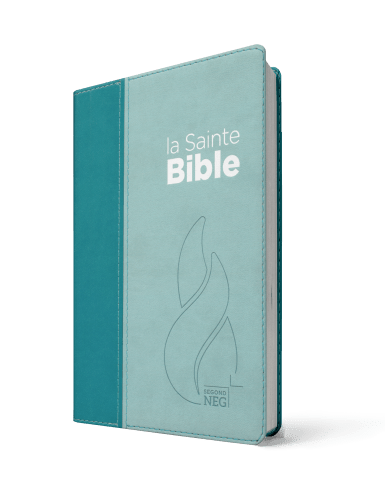 Bible NEG compacte souple Vivella duo bleu lagon et bleu ciel