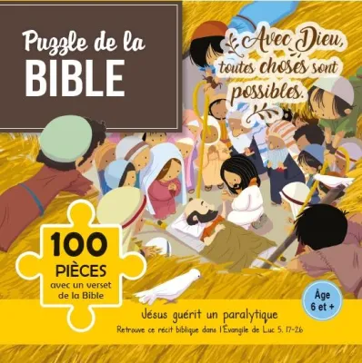 Puzzle Jésus guérit un paralytique 100 pièces