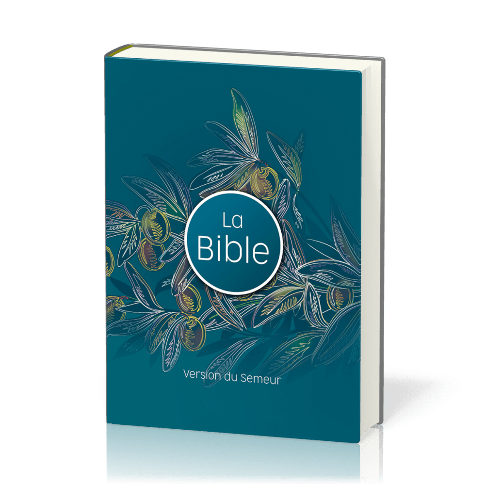 Bible Semeur 2015, couverture rigide illustrée, olivier, tranche blanche