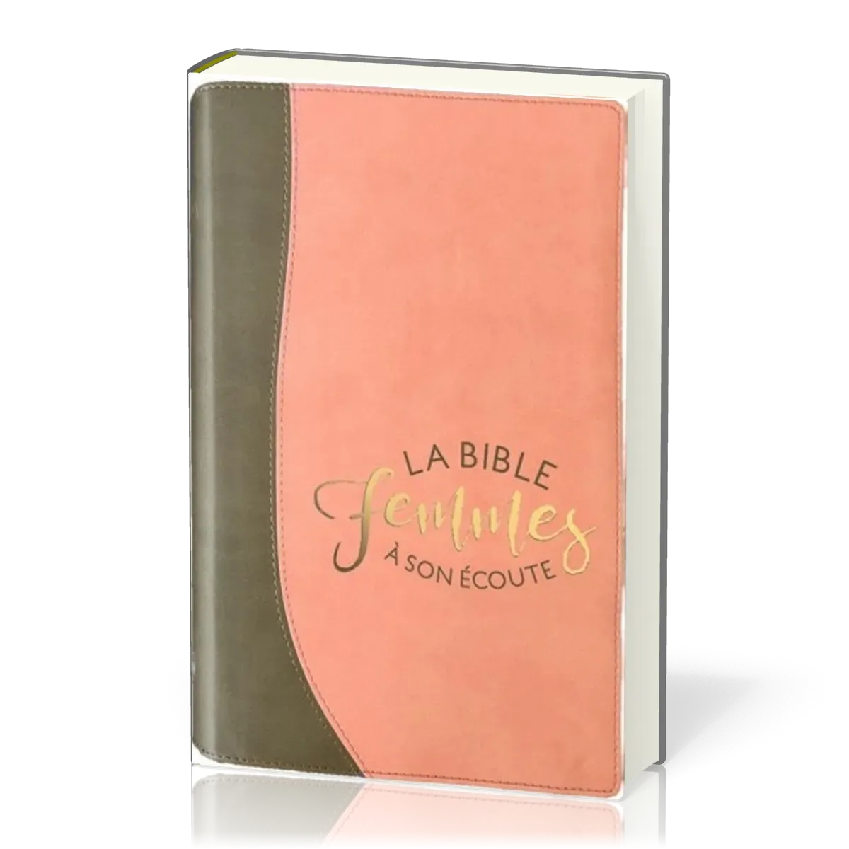 Bible Segond 1910 Femmes à son écoute Interactive - fibrocuir duo sable et pamplemousse