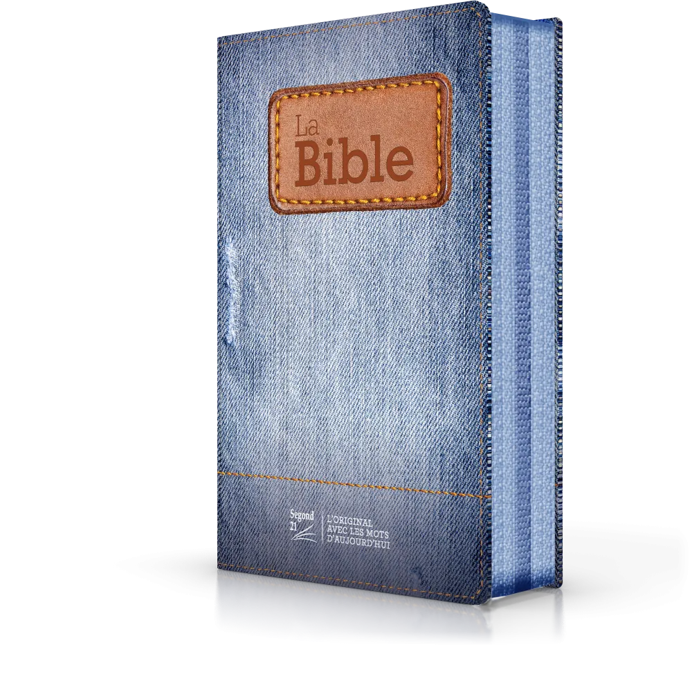 Bible Segond 21 compacte (premium style) - couverture souple toilée motif jeans, avec fermeture écl