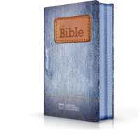 Bible Segond 21 compacte (premium style) - couverture souple toilée motif jeans, avec fermeture écl