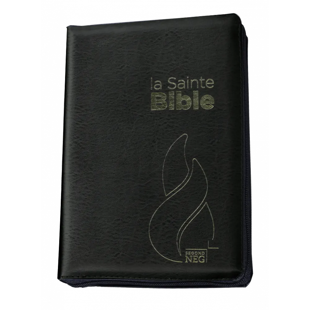 BIBLE NEG COMPACT FIBROCUIR TR.OR ONGLETS F.E. NOIR