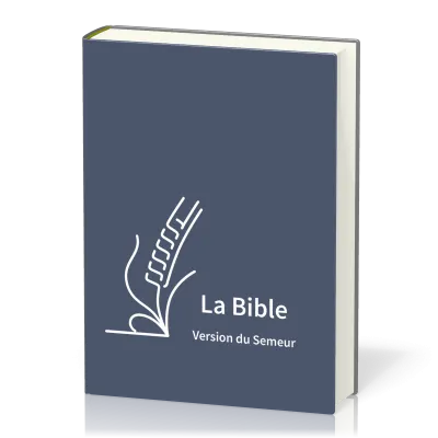 Bible du semeur, gros caractères, semi-souple, textile bleu