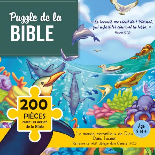 Puzzle Le monde merveilleux de Dieu dans l'océan 200 pièces