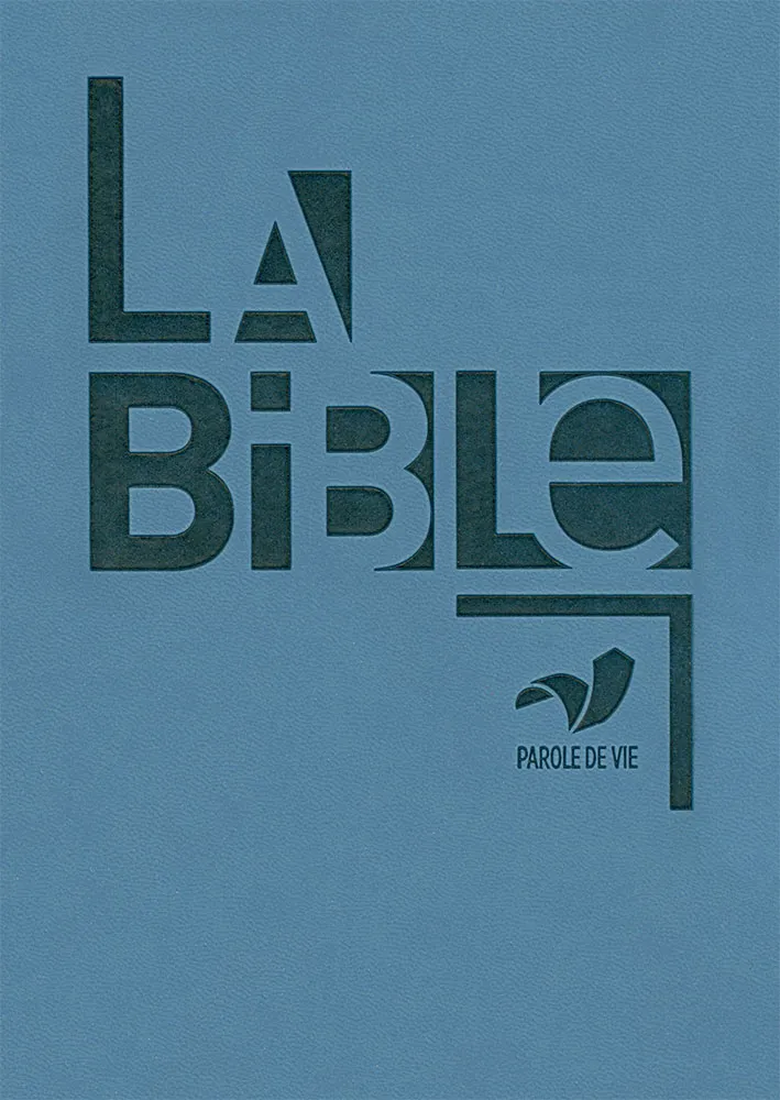 Bible Parole de Vie simili cuir bleu