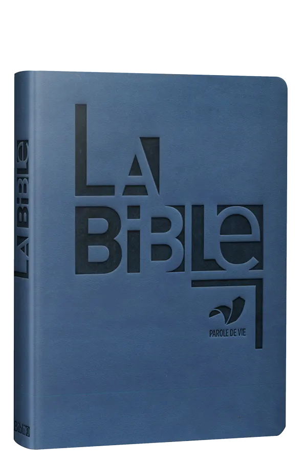 Bible Parole de Vie simili cuir bleu