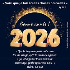   Bonne année 2026!  
  Toute l'équipe de la librairie vous souhaite une excellente et belle année 2026,  remplie   
   de joie , de lecture inspirantes et de bénédicitons.   